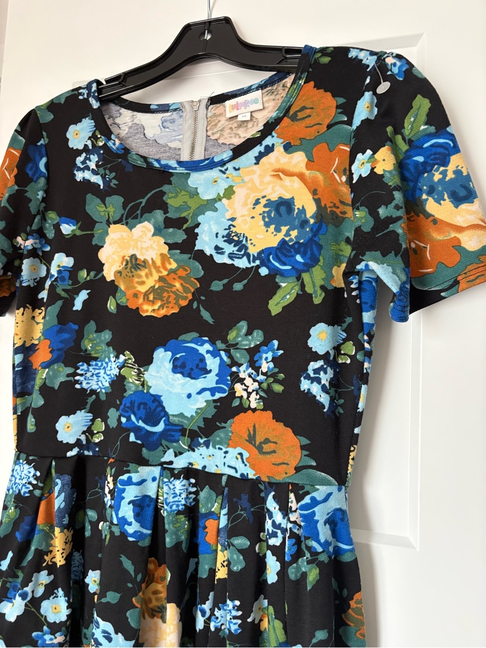 LuLaRoe “Amelia” Floral Fit & Flare Dress - Picture 4 of 4